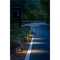 Outdoor LED bollard light, IP65, 230V AC, 60cm, 9W 3000K 210lm, incl. 50cm power cable, structured graphite