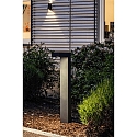 Outdoor LED bollard light, IP65, 230V AC, 60cm, 9W 3000K 210lm, incl. 50cm power cable, structured graphite