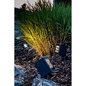 Brumberg Outdoor LED floor spot BLOKK, IP65 IK07, 10W 3000K 740lm 36�, swivelling, structured graphite