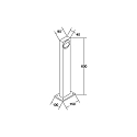 Brumberg Pælelampe QUADER IP54, grafit 