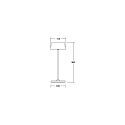 Brumberg Solar bordlampe CAMPANA med USB tilslutning, med batteri IP54, sort