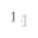 Brumberg Overfladespot WALLWASHER IP66, titan d�mpbar