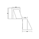 Brumberg Udend�rs wall luminaire MEGERA omskiftelig LED IP54, gr� 