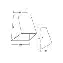 Brumberg Udend�rs wall luminaire ALEXIS omskiftelig LED IP54, gr� 