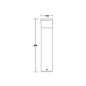 Brumberg P�lelampe MATURNA IP44 omskiftelig LED IP44, grafit 