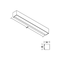 Brumberg outdoor wall luminaire DARBEE switchable LED IP65, grey 