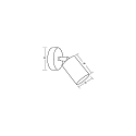 Brumberg outdoor wall luminaire LOMBOK GU10 IP44, powder coated, graphite grey dimmable