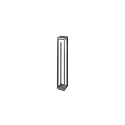 P�lelampe LEVU lang, omskiftelig IP54, pulverlakeret, grafit gr� 