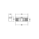 Brumberg emergency luminaire EKW one-sided, two-sided IP54, white