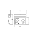 Brumberg N�dlampe EKW IP41, s�lv