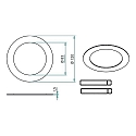 Brumberg adapter, chrom