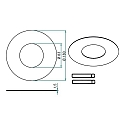 Brumberg adapter, nikkel mat