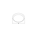 Brumberg ring MAKIRA � 25CM round, silver