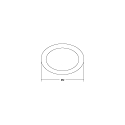 Brumberg ring MUNA MIDI round, black matt