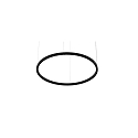 Pendel DEVON � 120CM til VDU-arbejdsstation, kan styres via Matter IP20, pulverlakeret, sort mat d�mpbar