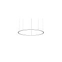 pendant luminaire ANDROS IN/OUT � 180CM Bluetooth controllable IP20, powder coated, black matt dimmable