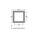 Brumberg Akustisk element SILENTIUM SQUARE 79.5CM firkantet, salviegr�n