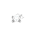 Brumberg 3-faset X-stik, s�lv