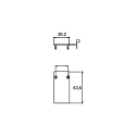 Brumberg end piece PEPA HIGH closed, black