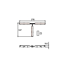 Brumberg T-forbindelse PEPA HIGH elektrisk, justerbar, sort