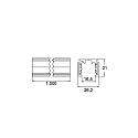 skinne PEPA FLAT - 100CM flad, DALI styrbar, sort mat