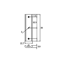 Brumberg stabiliser for straight connector PEPA HIGH mechanical, silver