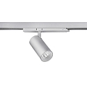 Skinne spot TRAXX MIDI rund, drejelig, omskiftelig LED IP20, s�lv 