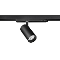 Skinne spot TRAXX MIDI rund, drejelig, omskiftelig LED IP20, sort 