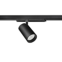 Skinne spot TRAXX MAXI rund, drejelig, omskiftelig LED IP20, sort 