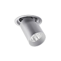Spot TRAXX MINI rund, svingbar, drejelig, omskiftelig LED IP20, s�lv 
