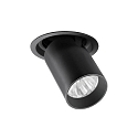 Spot TRAXX MIDI rund, svingbar, drejelig, omskiftelig LED IP20, sort 