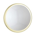 Busch Premium ceiling luminaire, polished brass chaplet / opal glossy glass,  26.5cm, E27 max. 60W