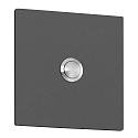 Klokkeplade 10 X 10 stor, firkantet, antracit