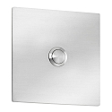 Klokkeplade 10 X 10 stor, firkantet, rustfrit st�l