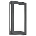Udend�rs wall luminaire 28 X 14 FLAT flad, med bev�gelsesdetektor IP44, antracit 
