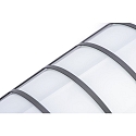 CMD Creative Metalldesign Udend�rs wall luminaire lang, halvrund, med gitter IP44, antracit 