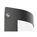 CMD Creative Metalldesign Udend�rs wall luminaire 1-fold, lang, halvrund, med sensor IP44, antracit 