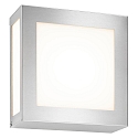 Udend�rs wall luminaire 22 x 22 firkantet E27 IP44, rustfrit st�l
