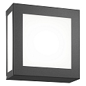 Udend�rs wall luminaire 22 x 22 firkantet, med bev�gelsesdetektor E27 IP44, antracit