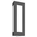 Udend�rs wall luminaire TRAPEZ 1-fold, firkantet, med bev�gelsesdetektor E27 IP44, antracit