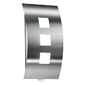 Udend�rs wall luminaire AQUA TOMA med bev�gelsesdetektor, konveks E27 IP44, rustfrit st�l