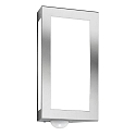 Udend�rs wall luminaire AQUA LONG lang, med bev�gelsesdetektor E27 IP44, rustfrit st�l b�rstet
