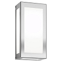 Udend�rs wall luminaire AQUA RAIN firkantet IP44, rustfrit st�l b�rstet 