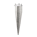 jordspyd POWER CMD-9016 firkantet, mekanisk, rustfrit st�l