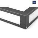  Outdoor wall luminaire AQUA LEGENDO with motion detector, IP44, 2x E27, stainless steel / opal glass, anthracite