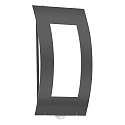 Udend�rs wall luminaire AQUA QUADRAT firkantet, med bev�gelsesdetektor, buet E27 IP44, antracit