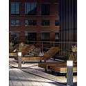 CMD Creative Metalldesign Udend�rs stativlampe firkantet, med sensor, 3-polet E27 IP54, antracit