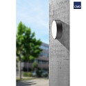  Outdoor LED wall or ceiling luminaire, IP65, round, anthracite,  25cm
