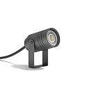 Udend�rs spot GU10 / REMOVABLE SPIKE 1-flamme, cylindrisk, med stik, vipbar GU10 IP65, antracit