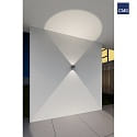  Udendrs wall luminaire up / down, med linseoptik IP65, antracit 